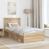 Lova Lovos rėmas Sonoma 90 x 190 cm Kietos pušies mediena