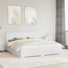 Lova Lovos rėmas su galvūgalio Balta 180 x 200 cm Apdirbta mediena