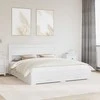 Lova Lovos rėmas su galvūgalio Balta 180 x 200 cm Apdirbta mediena