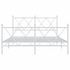 Lova Lovos rėmas su galvūgaliu/kojūgaliu, baltas, 137x190cm, metalas