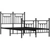 Lova Lovos rėmas su galvūgaliu/kojūgaliu, juodas, 120x190cm, metalas