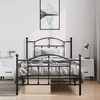 Lova Lovos rėmas su galvūgaliu/kojūgaliu, juodas, 100x190cm, metalas