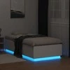 Lova Lovos rėmas su LED, baltas, 90x190cm, apdirbta mediena