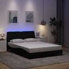 Lova Lovos rėmas su LED be čiužinio, juodos spalvos, 120x200 cm