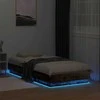 Lova Lovos rėmas su LED lemputėmis, dūminio ąžuolo spalvos, 75x190cm