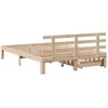 Lova Lovos rėmas su stalčiais, 140x200cm, pušies medienos masyvas