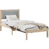 Lova Lovos rėmas Šviesiai pilka 80 x 200 cm Kietos pušies mediena