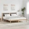 Lova Lovos rėmas Taupe 180 x 200 cm Kietos pušies mediena