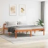Lova Lovos rėmas Vaško ruda 200 x 200 cm Kietos pušies mediena
