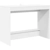 Lova Lovos stalas Balta Apdirbta mediena 100 x 45 x 75 cm