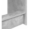 Lova Lovos stalas Betono pilka Apdirbta mediena 100 x 45 x 75 cm