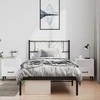 Lova Metalinis lovos rėmas su galvūgaliu, juodos spalvos, 100x190cm