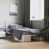 Lova Metalinis lovos rėmas su galvūgaliu, baltos spalvos, 107x203cm