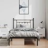 Lova Metalinis lovos rėmas su galvūgaliu, juodos spalvos, 100x190cm