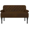 Sofa Minkštas kampas su mygtukų apmušalais Ruda 120 x 65 x 78 cm