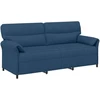 3-Vietis Sofa 3 vietos Mėlyna 198 x 83 x 95 cm Audinys