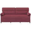 3-Vietis Sofa 3 vietos Vyno raudona 198 x 83 x 95 cm Audinys