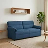 3-Vietis Sofa 3 vietos Mėlyna 198 x 83 x 95 cm Audinys