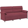 3-Vietis Sofa 3 vietos Vyno raudona 198 x 83 x 95 cm Audinys