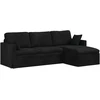 Sofa Juoda 228 x 134 x 80 cm Aksomas