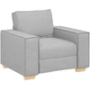 Sofa-kėdė, debesų pilka, 100x78x84 cm, audinys
