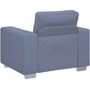 Sofa-kėdė, mėlyna, 100x77x82 cm, velvetas, audinys