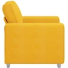 Sofa-kėdė, šviesiai geltona, 100x77x82 cm, velvetas, audinys