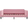 Lova Sofa, rožinės spalvos, 90x200cm, aksomas