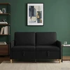Sofa su saugojimo vieta Juoda 152 x 78 x 87 cm Poliesteris