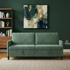 Sofa su saugojimo vieta Jūrinė žalia 192 x 78 x 87 cm