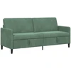 Sofa su saugojimo vieta Jūrinė žalia 192 x 78 x 87 cm