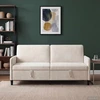 Sofa su saugojimo vieta Kreminė 192 x 78 x 87 cm Poliesteris
