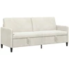 Sofa su saugojimo vieta Kreminė 192 x 78 x 87 cm Poliesteris