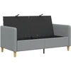 Sofa su saugojimo vieta Šviesiai pilka 152 x 78 x 87 cm