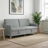 Sofa su saugojimo vieta Šviesiai pilka 192 x 78 x 87 cm