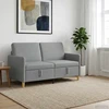 Sofa su saugojimo vieta Šviesiai pilka 152 x 78 x 87 cm