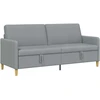 Sofa su saugojimo vieta Šviesiai pilka 192 x 78 x 87 cm