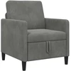 Sofa su saugojimo vieta Tamsiai pilka 72 x 78 x 87 cm