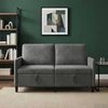 Sofa su saugojimo vieta Tamsiai pilka 152 x 78 x 87 cm