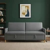 Sofa su saugojimo vieta Tamsiai pilka 192 x 78 x 87 cm