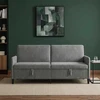Sofa su saugojimo vieta Tamsiai pilka 192 x 78 x 87 cm