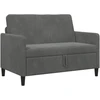 Sofa su saugojimo vieta Tamsiai pilka 122 x 78 x 87 cm
