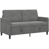Sofa su saugojimo vieta Tamsiai pilka 152 x 78 x 87 cm