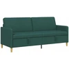 Sofa su saugojimo vieta Tamsiai žalia 192 x 78 x 87 cm