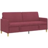 Sofa su saugojimo vieta Vyno raudona 192 x 78 x 87 cm
