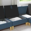 Sofa su saugojimu Audinys
