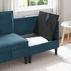 Sofa su saugojimu Mėlyna Aksomas