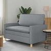 Sofa 2 vietos Šviesiai pilka 126 x 81 x 87,5 cm Audinys