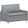 Sofa 2 vietos Šviesiai pilka 126 x 81 x 87,5 cm Audinys