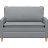 Sofa 2 vietos Šviesiai pilka 126 x 81 x 87,5 cm Audinys